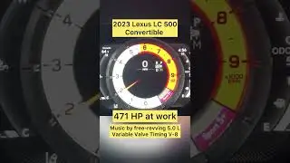 2024 Lexus LC 500 Convertible Engine Sound - Hear the engine roar!