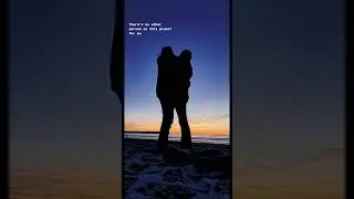 Sunset embrace: a romantic silhouette#sunsetlove #couplesgoals #silhouetted #beachlove