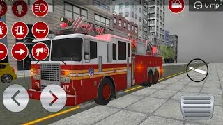 Red Colour Fire Truck Driving Missing Simulator Android Game Play On Road Drive Missing 