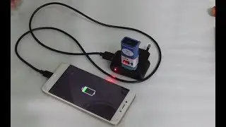 HOW TO MAKE A  MOBILE CHARGER USING 9 VOLT BATTERY