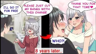 I Cut a Shaggy,Dirty Girl's Hair For Free.８Years Later, the Girl Came Back....【Manga】【RomCom】