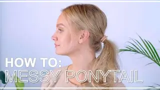 Messy ponytail / lav hestehale I H&aring;rtips fra Define