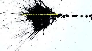 Stock Footage   Ink Splatter   Green screen   chroma key   Free download