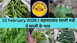 Ahmedabad wholesale vegetable market | 23 February 2026 | अहमदाबाद सब्जी मंडी मे सब्जी के भाव... 