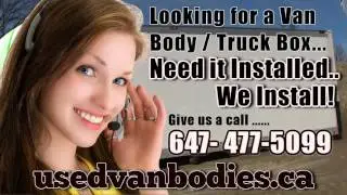 Commercial Babcock, used 24 ft. Commercial Babcock dry freight truck body van box Toronto Ontario