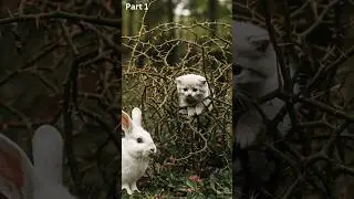The Little Hero And The Lost Kitten #rabbit #elephant #babyanimals #englishstories #elephantstories