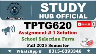 TPTG620 Assignment 1 solution 2025 #tptg620