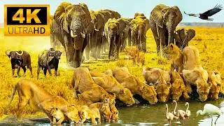 African Wildlife 4K: Garamba National Park, Congo - Scenic wildlife movies with relaxing music