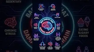 Things that Damage your Brain #brainhealth #brainfog #braingrowth #brainhealthawareness #shorts