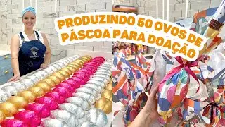 Produção de 50 ovos de Páscoa 🍫💝