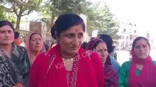 Road blocked outside house of MLA Kishtwar Shagun Parihar over grazing permit issue for cattles