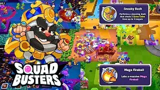 Sneaky Bash And Mega Fireball ROYAL KING Showdown Gameplay ‼️ Squad Busters