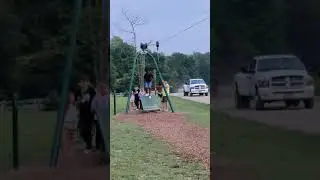 Sunbury KOA Sunbury Ohio  zip line July 31st 2021