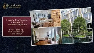 Sukhumvit 39 Luxury Townhouse For Sale: Live in Comfort and Security