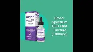 Cibadol ZERO &ndash; Broad Spectrum CBD Mint Tincture