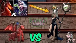 Giant Black Witch Vs Legendary Dragon! - Castle Crush : War Battle