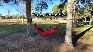 Various ways to hang a hammock