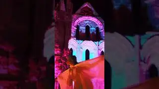 Whitby Abbey illuminations #goth #halloween2022  #ghost #yorkshire #whitby #staycation #night