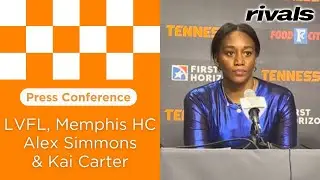 PRESS CONFERENCE: LVFL, Memphis coach Alex Simmons and guard Kai Carter post Lady Vols loss