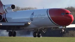 RARE: 2EXCEL 727-200 (1983) LANDING INTO LASHAM, QUICK STOP! 10/1/25 4K