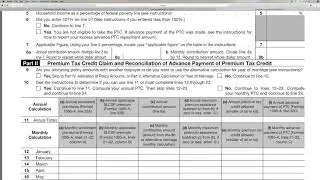 How to find form 1040 8962 Premium Tax Credit PTC online