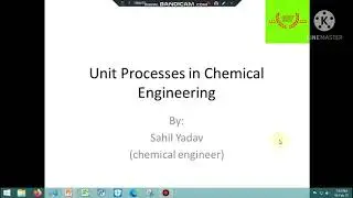 Unit Process in Chemical Engineering