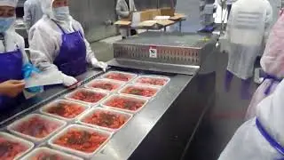 Shrimp, prawn, lobster, crayfish packaging machine, gas flushing packaging machine, Video part 1