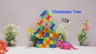Magic Snake Puzzle or Rubik biến thể 72 Pieces - Christmas Tree