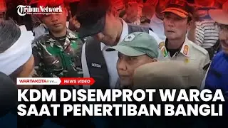 TEGANG, Dedi Mulyadi Disemprot Warga saat Penertiban Bangli