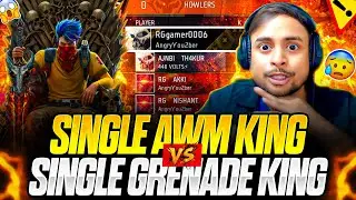 SINGLE AWM KING  VS  SINGLE GRENADE KING 💣👑 MOUT KA KHEL 🤯🔥 - GARENA FREE FIRE
