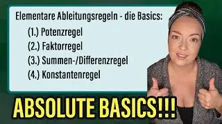 🚀 Elementare Ableitungsregeln (Potenzregel, Faktorregel, Summenregel, Konstantenregel)