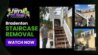Bradenton Outdoor Staircase Demolition | Junk n Roll