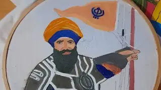 Baba Banda Singh Bahadur Ji Painting | Live Art Session Part 1 | Sikh History Through Art