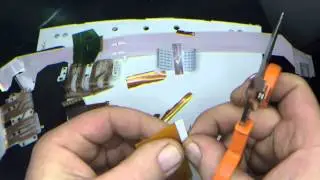 Trimming Gold Fingers from Ribbon Wire