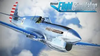 iniBuilds P-40F WarHawk | Full Flight Review | Burning Blue Design Little Gransden - Fenland | MSFS
