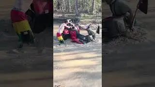 When diff lock kicks in! 👀 Honda in deep mud gets stuck in 2WD but... #knightatv #sure4