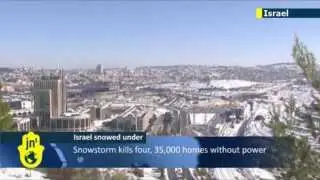 Israel hit by worst snow in decades