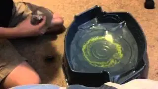 Three way battle!!! Beyblade burst!! Horusood vs. Ragnaruk vs. Kerbeus