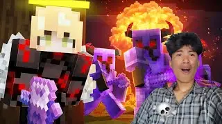 Surviving Fanta Tsunami with Doorbi in Minecraft... 
