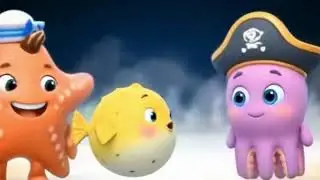 Adorable Puffer Fish and Friends Dancing to a Catchy Beat