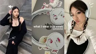 what i wear in a week to uni 📔 (pinterest inspired + ft. princess polly)
