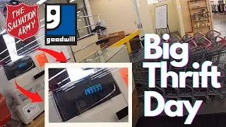 A HUGE Day Sourcing at Thrift Stores