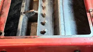 Wood chipper repair. Stud replacement.