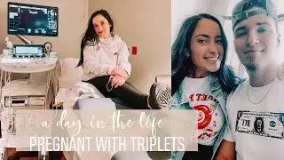 pregnant with *TRIPLETS*- day in the life (ANATOMY SCAN FOOTAGE!!!!)