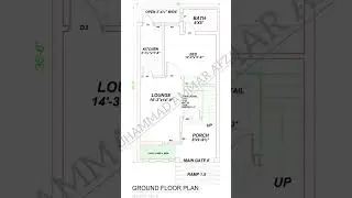 3 Marla House G.Floor Design Contact:03211194560 #architect #architecture #music #punjabisong #fypシ