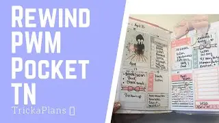 REWIND PLAN WITH ME IN POCKET TN EASTER WEEK #websterpages #travelersnotebook #trickaplans #planning