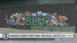 Madison students paint mural for social justice