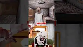Granny vs Psychopath Hunt Revamp Who is powerful ? 🔥 #granny #psychopathhunt #gaming #viral #shorts