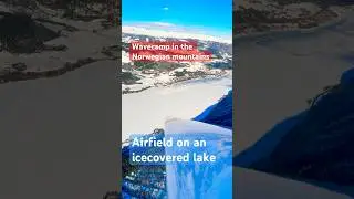 Our airfield on the ice covered lake