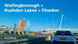 Wellingborough to Rushden Lakes Drive 🚗 | Boxing Day Parking & Finedon Road | England